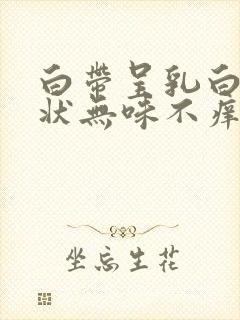 白带呈乳白色糊状无味不痒