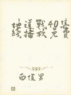 地道战40集在线播放免费观看西瓜封面