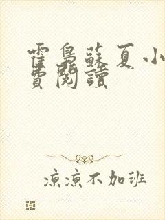 霍枭苏夏小说免费阅读