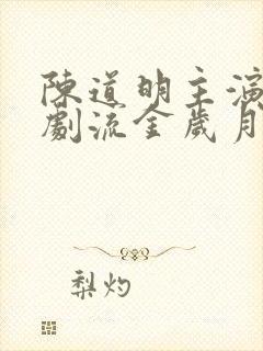 陈道明主演电视剧流金岁月