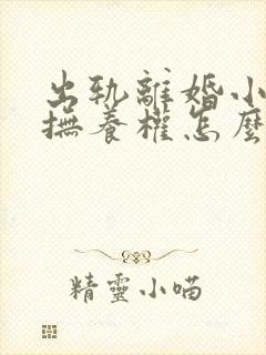 出轨离婚小孩子抚养权怎么判