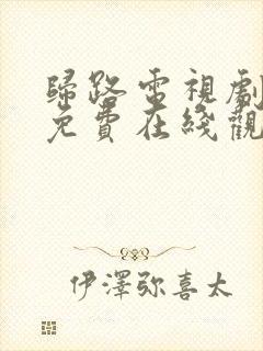 归路电视剧高清免费在线观看