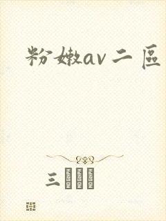 粉嫩av二区