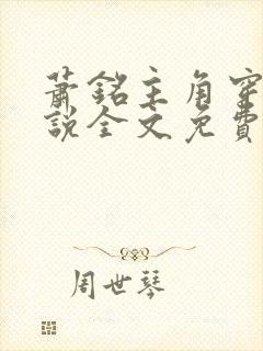 萧铭主角穿越小说全文免费阅读封面