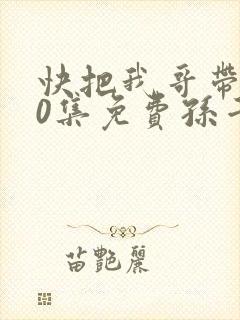 快把我哥带走30集免费孙千