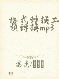格式转换工厂音频转换mp3