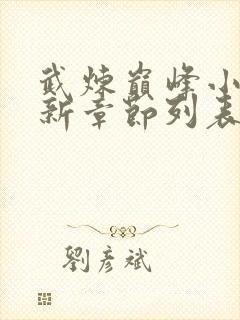 武炼巅峰小说最新章节列表封面