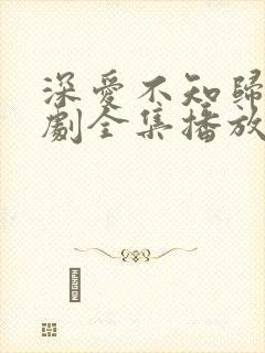 深爱不知归路短剧全集播放免费最新封面