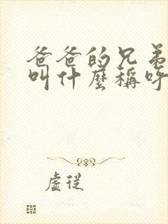 爸爸的兄弟老婆叫什么称呼封面