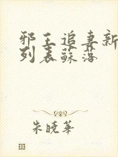 邪王追妻新章节列表苏落