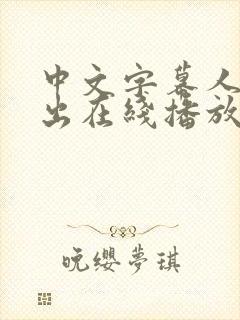 中文字幕人妻中出在线播放
