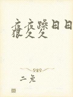 夜夜躁日日躁狠狠久久封面