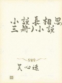 小说长相思(全三册)小说封面