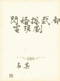 闪婚总裁都很穷 电视剧封面