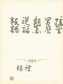 叛逆期男孩子不听话怎么管教