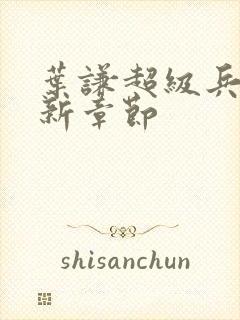 叶谦超级兵王最新章节