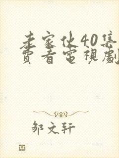 老家伙40集免费看电视剧剧情