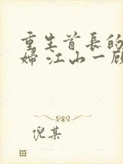 重生首长的小媳妇 江山一顾封面