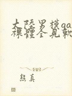 大陆男模gay裸体全见软件