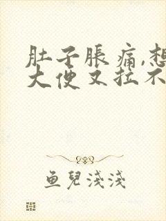 肚子胀痛,想拉大便又拉不出来是什么原因