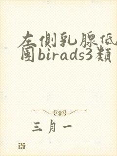 左侧乳腺低回声团birads3类