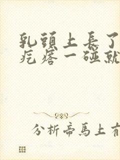 乳头上长了个肉疙瘩一碰就疼怎么回事