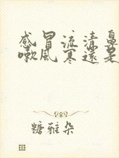 感冒流清鼻涕咳嗽风寒还是风热封面