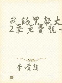 我的黑帮大佬第2季免费观看