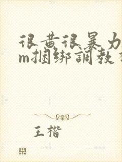 很黄很暴力的sm捆绑调教视频网站