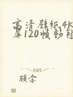 高清壁纸4k全屏120帧动态壁纸