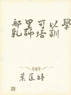 哪里可以学习催乳师培训