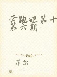 奔跑吧第十三季第六期封面