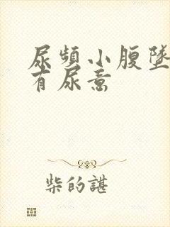 尿频小腹坠胀总有尿意