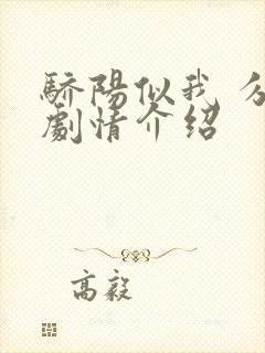 骄阳似我 分集剧情介绍