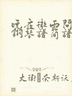 晚夜微雨问海棠钢琴谱简谱双手