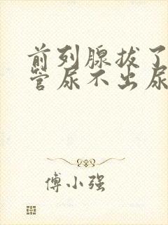 前列腺拔了导尿管尿不出尿怎么办