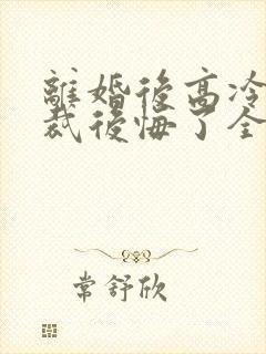 离婚后高冷女总裁后悔了全文下载