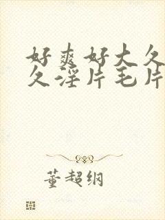 好爽好大久久久久淫片毛片