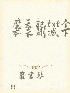魔天记txt全本未删减下载