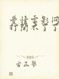 爱情电影网怎么打开不了了