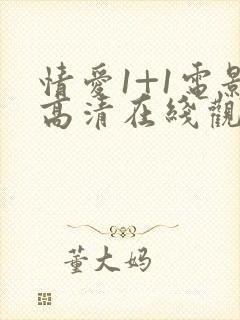 情爱1+1电影高清在线观看