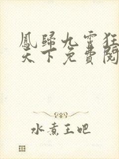 凤归九霄狂妃逆天下免费阅读