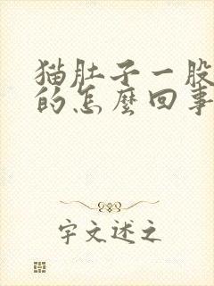 猫肚子一股一股的怎么回事啊