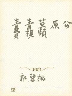 青青草原公开免费视频