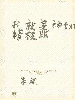 我就是神txt精校版