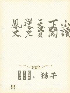 凤逆天下小说全文免费阅读txt完结版