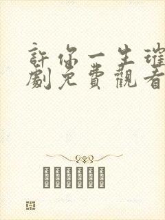 许你一生璀璨短剧免费观看