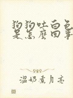 狗狗吐白色粘液是怎么回事封面