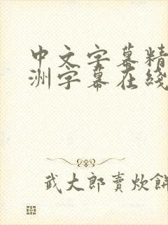 中文字幕精品亚洲字幕在线不卡