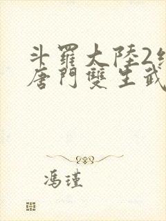 斗罗大陆2绝世唐门双生武魂